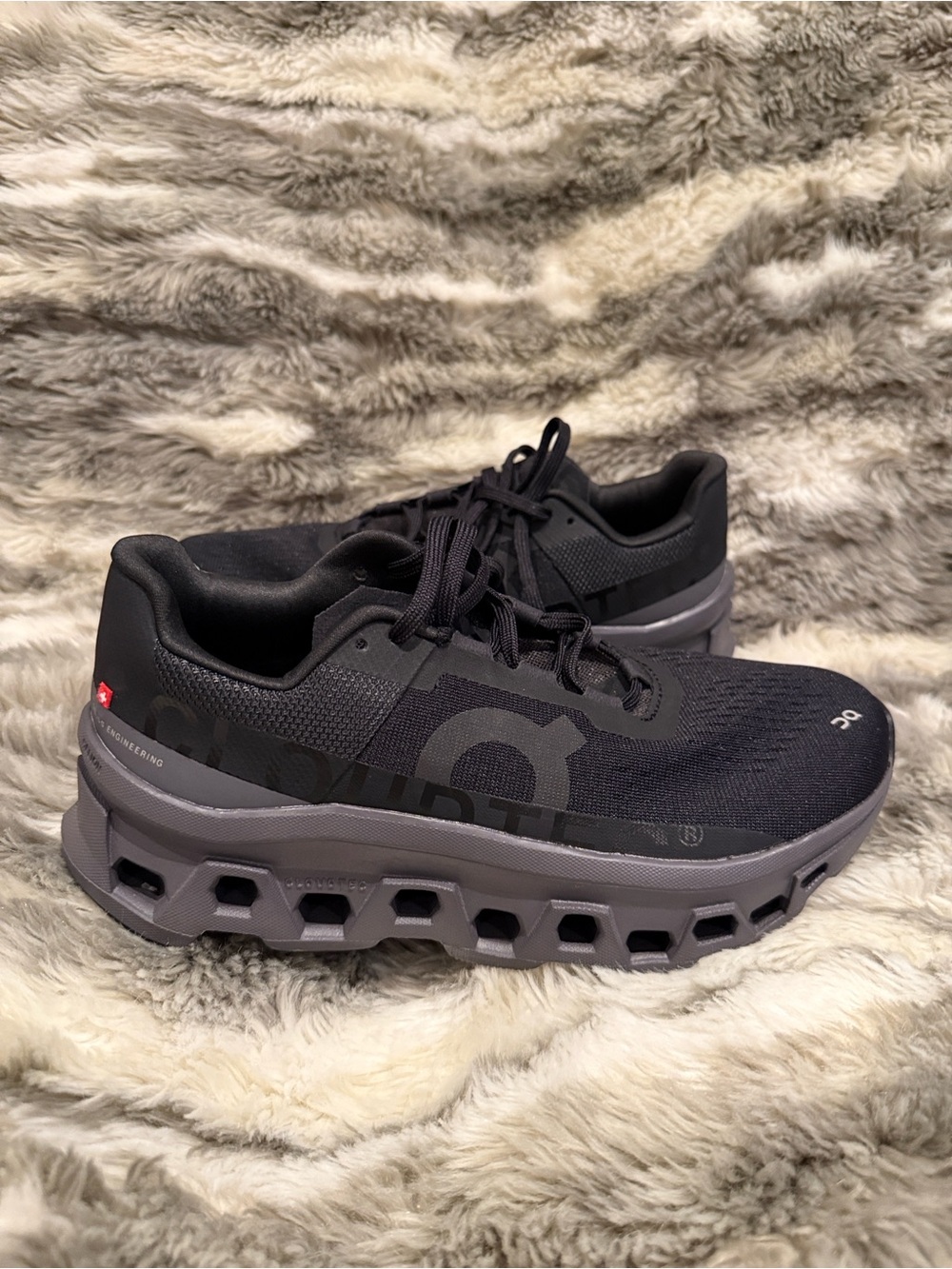 On Running Cloudmonster  Running Shoes - Black